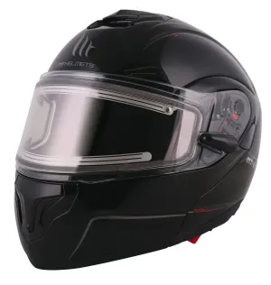 MT Atom SV Snowmobile Winter Modular Helmet - Solid colors