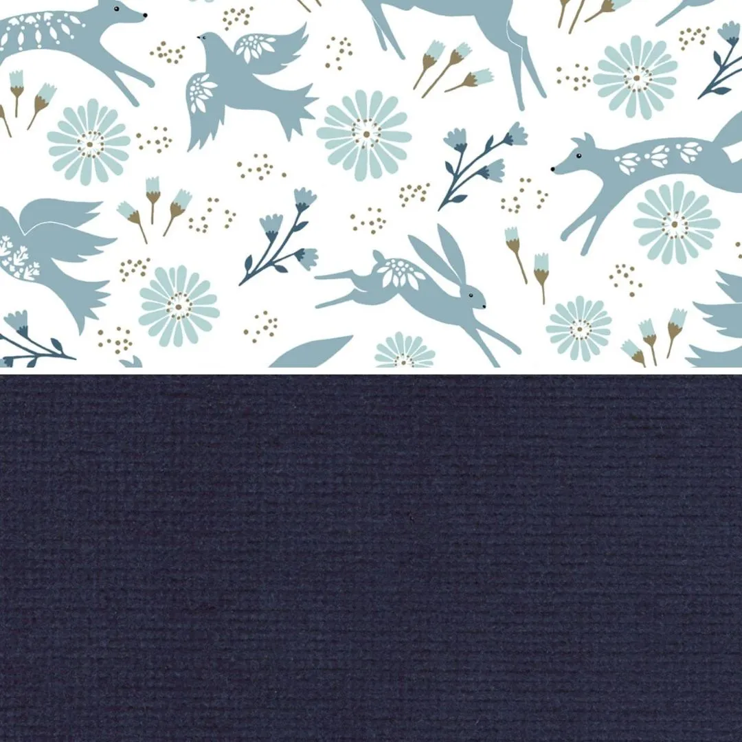 Navy Blue Corduroy Pinafore Dress (Pre-order)
