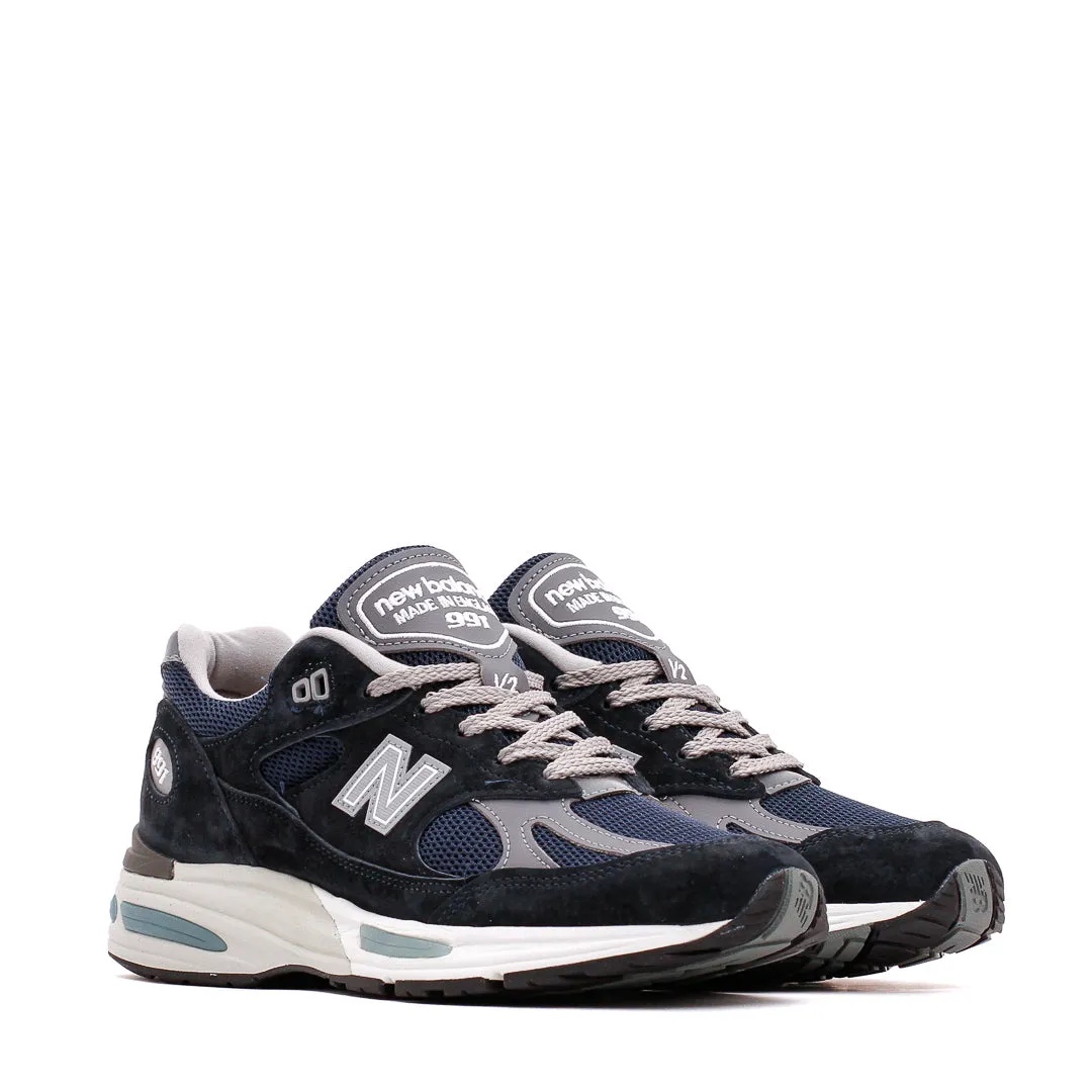 New Balance Unisex 991v2 Dark Navy Made In UK U991NV2