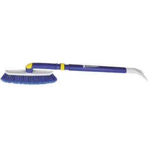 New Michelin 50 In. Steel Hybrid Telescopic Snowbrush with Ice Scraper