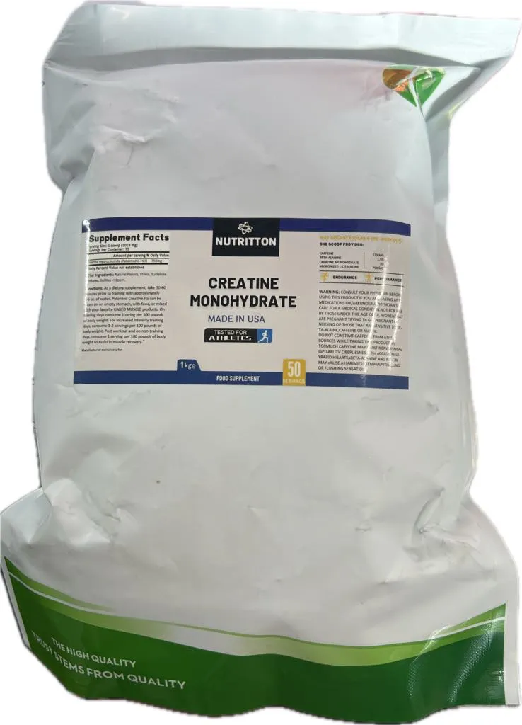 New Sealed Nutritton Creatine Monohydrate Food Supplement Powder 1Kg Made in USA