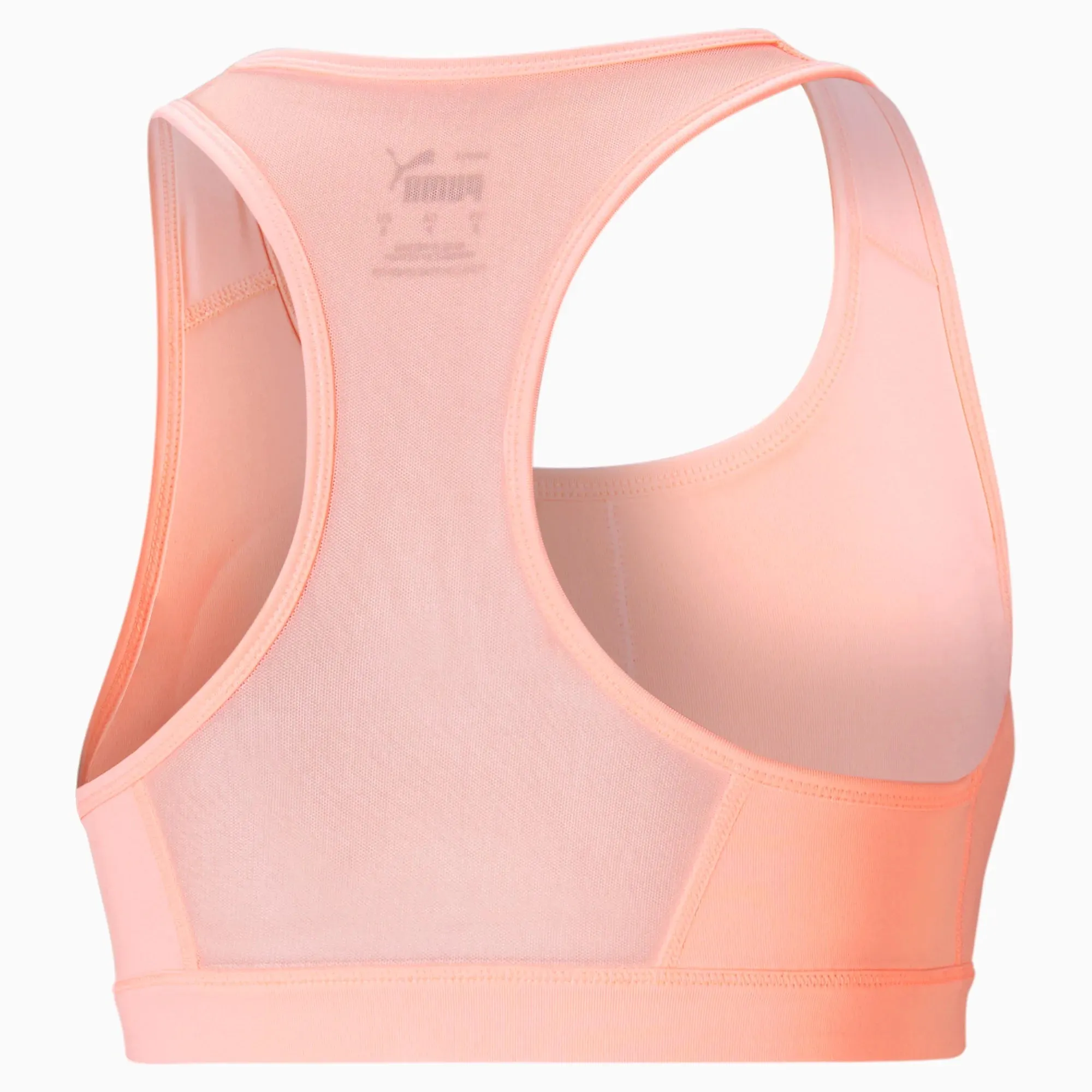 New Women's Puma Mid Impact 4Keeps Bra peach, Sz XL!