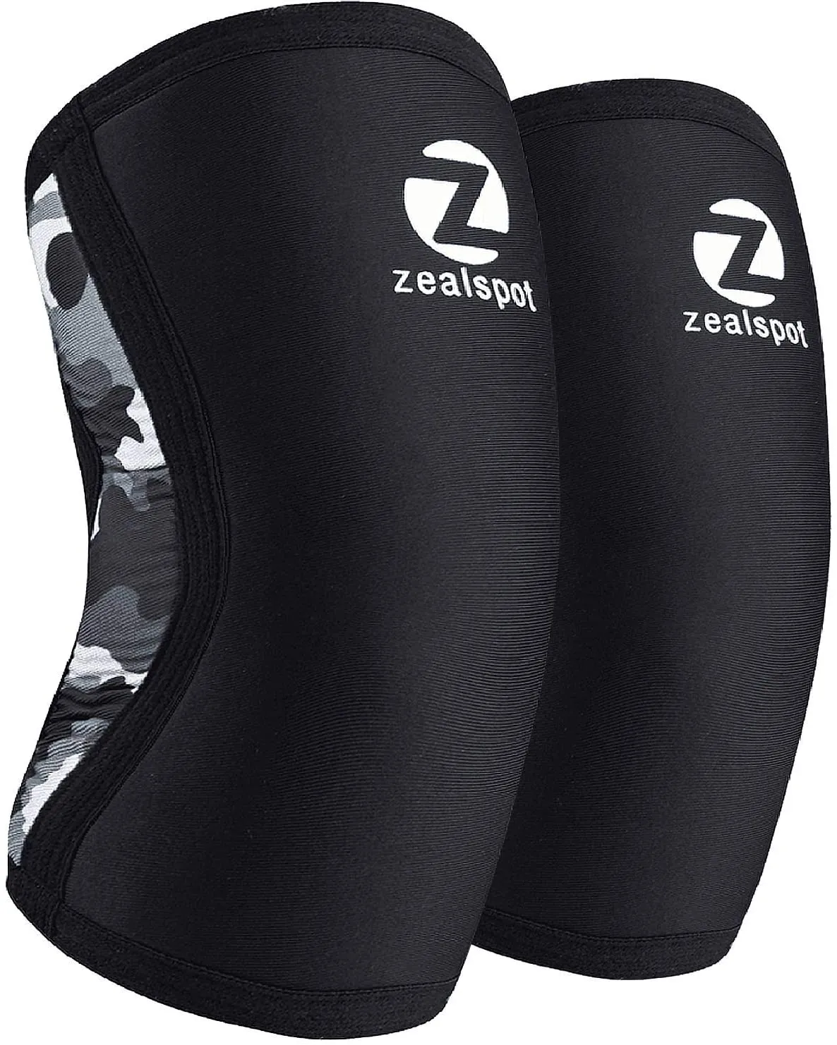 New ZEALSPOT Knee Sleeves(1 Pair) Compression & Support for Weightlifting, WOD, Squats, Gym, Powerlifting & Crossfit-7mm Neoprene Knee Brace-Both Women & Men,Black, Sz M!
