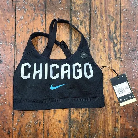 Nike Chicago Impact Training Bra XS Black‎ NWT