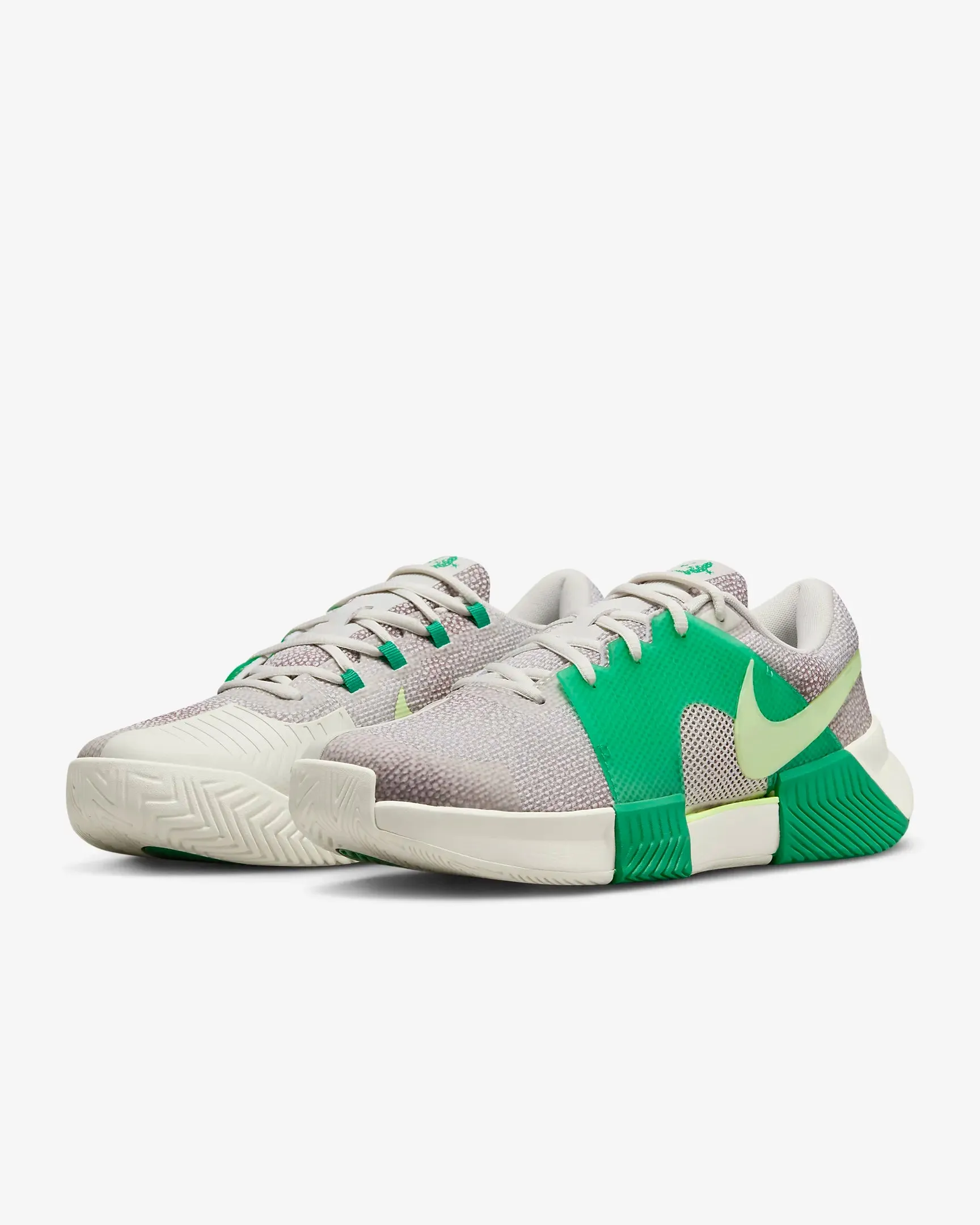 Nike GP Challenge 1  Phantom/Platinum Violet/Barely Volt Men's Tennis Shoes - 2023 NEW ARRIVAL