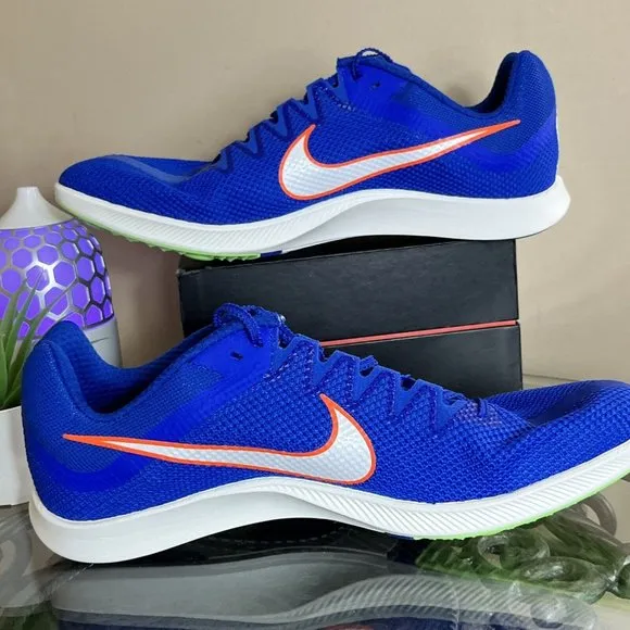 Nike Zoom Rival‎ Track Field Distance Spikes DC8725-401 Blue White Men's Size 13