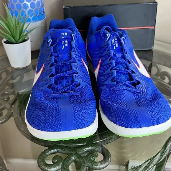 Nike Zoom Rival‎ Track Field Distance Spikes DC8725-401 Blue White Men's Size 13