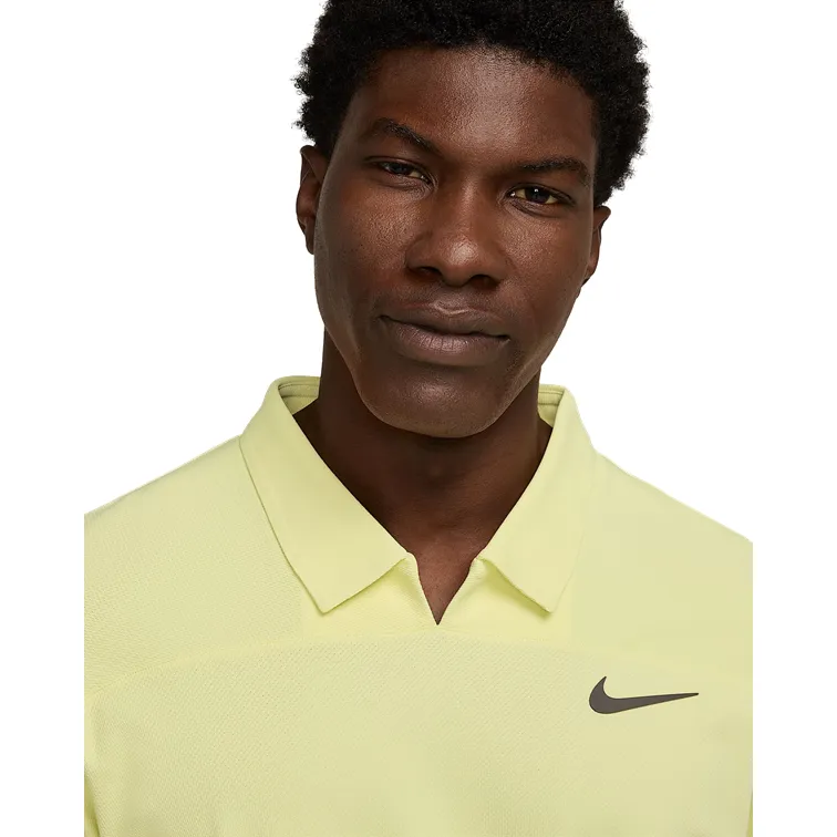 NikeCourt Dri-Fit Advantage Slam Luminous Green & Medium Ash Men's Polo