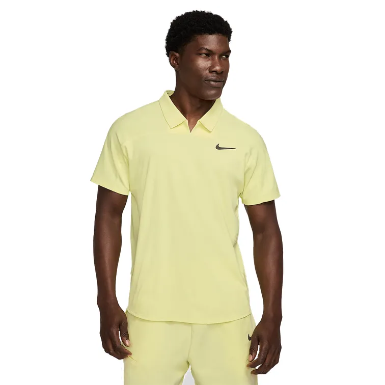 NikeCourt Dri-Fit Advantage Slam Luminous Green & Medium Ash Men's Polo