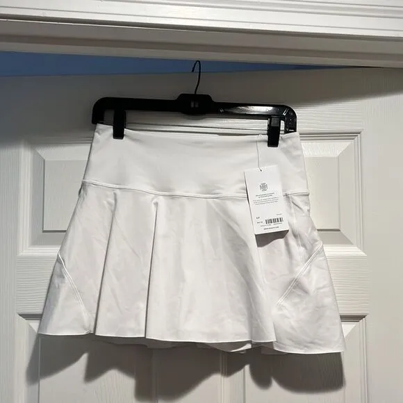 NWT Athleta Ace Tennis White Skort 13.5” Size SP.