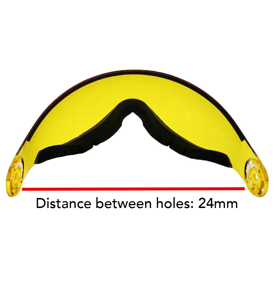 Odoland VISOR Ski helmet Replacement Low Light Visor