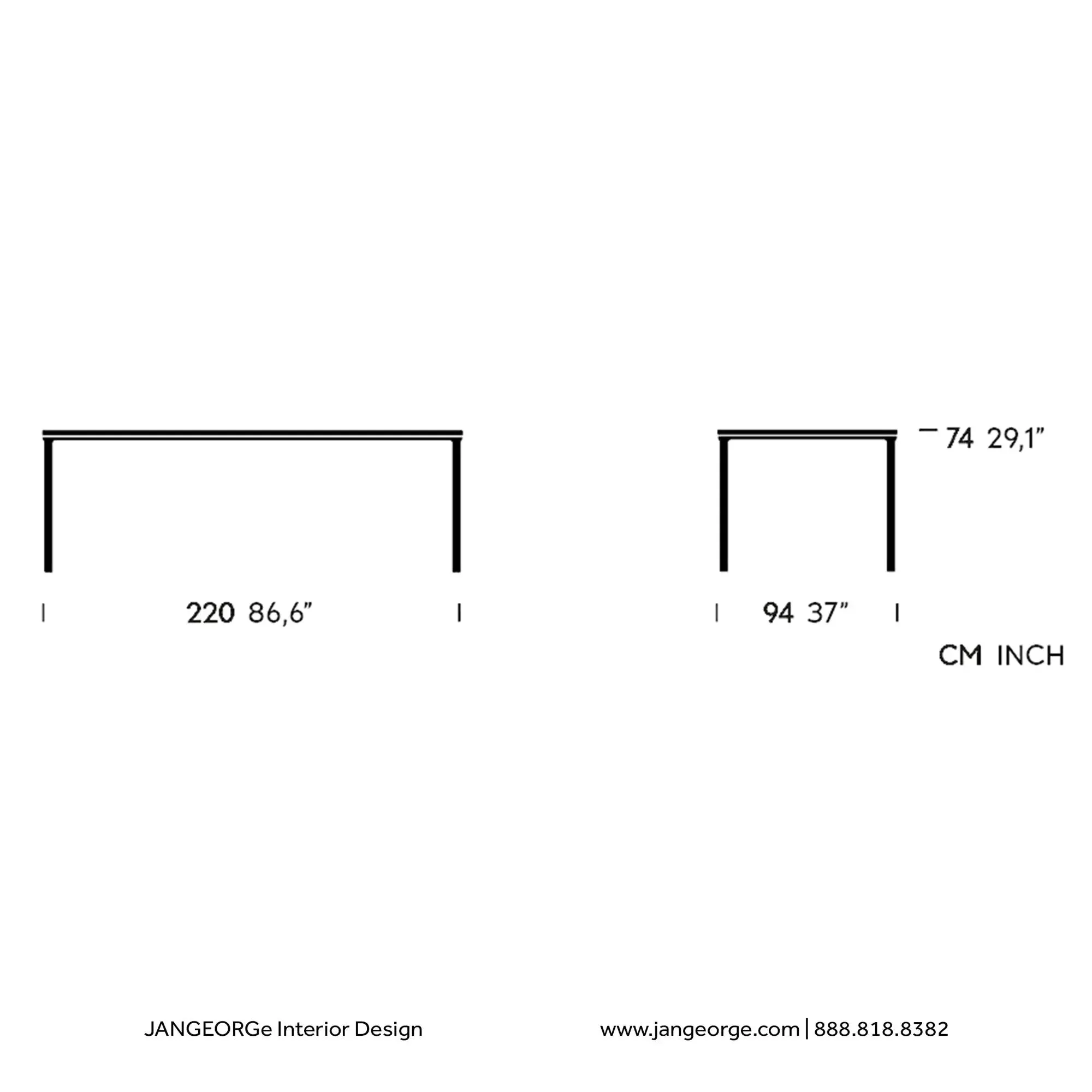 Park Life - Dining Table 220x94