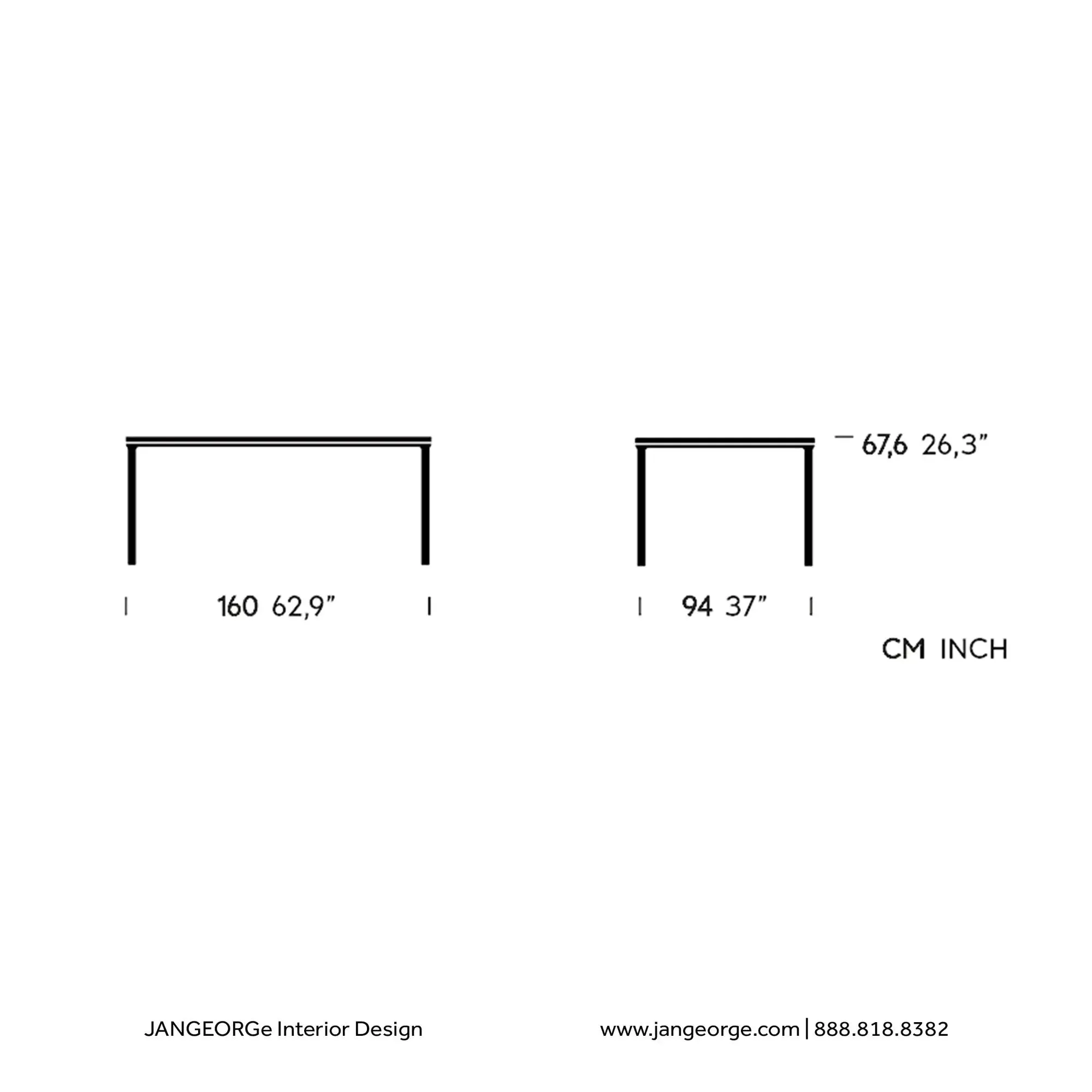 Park Life - Low Dining Table 160x94