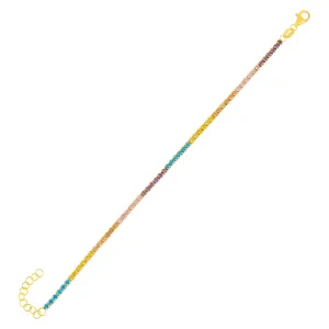 Pastel Multi Color Tennis Bracelet