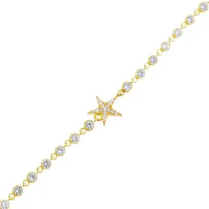 Pavé Star X Bezel Bracelet