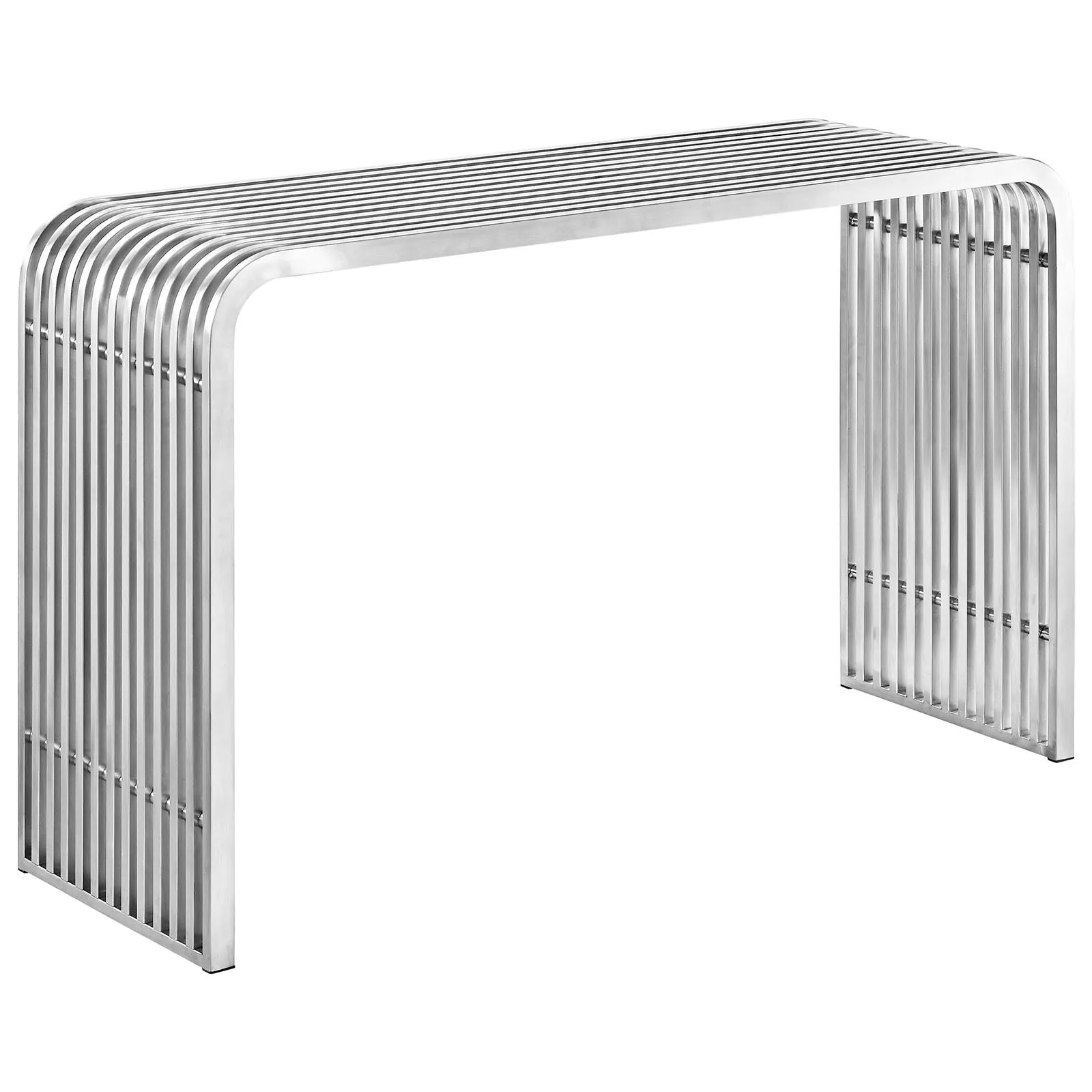 PIPE STAINLESS STEEL CONSOLE TABLE
