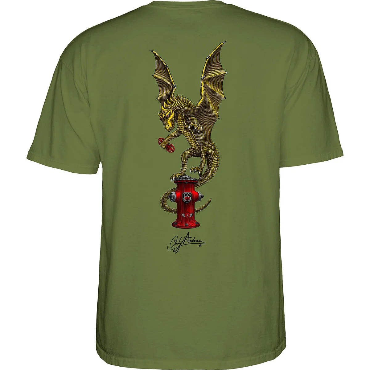 Powell Peralta - Andy Anderson Vajra Tee Military Green