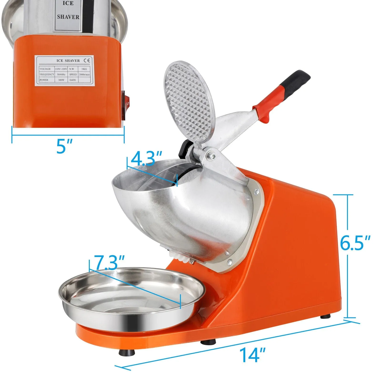 Powerful Commercial / Household Ice Shaver Crusher Machine