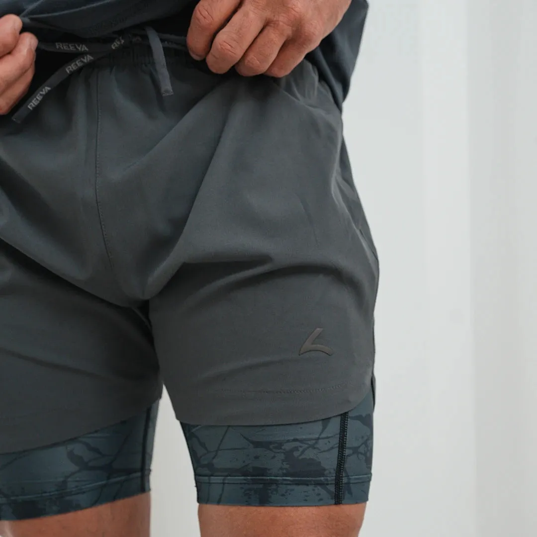Premium Active 2-in-1 Short - Grey