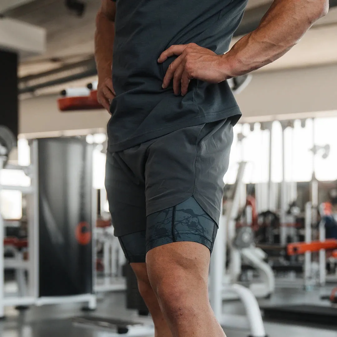 Premium Active 2-in-1 Short - Grey