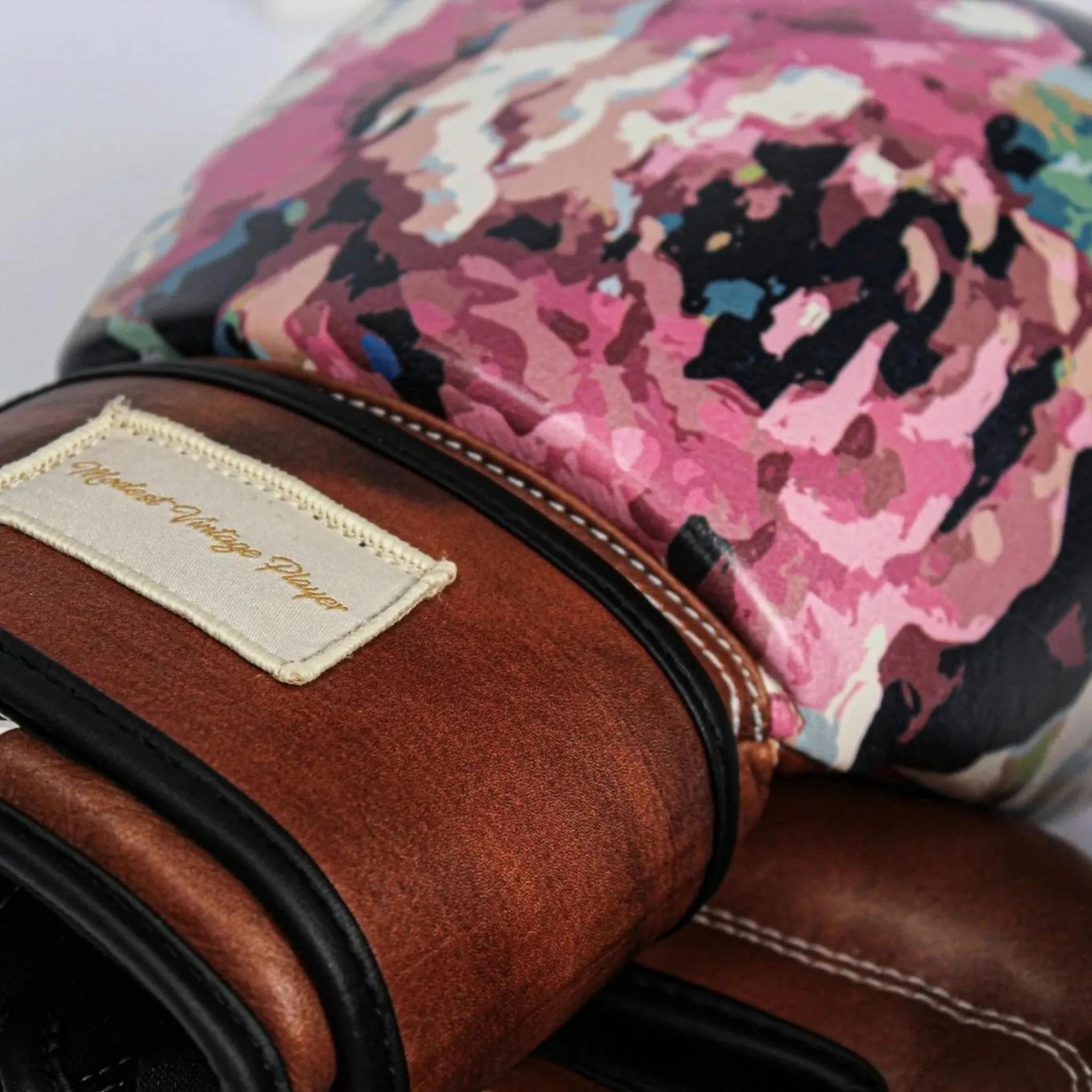 PRO Floral Leather Boxing Gloves (Strap Up) Limited Edition
