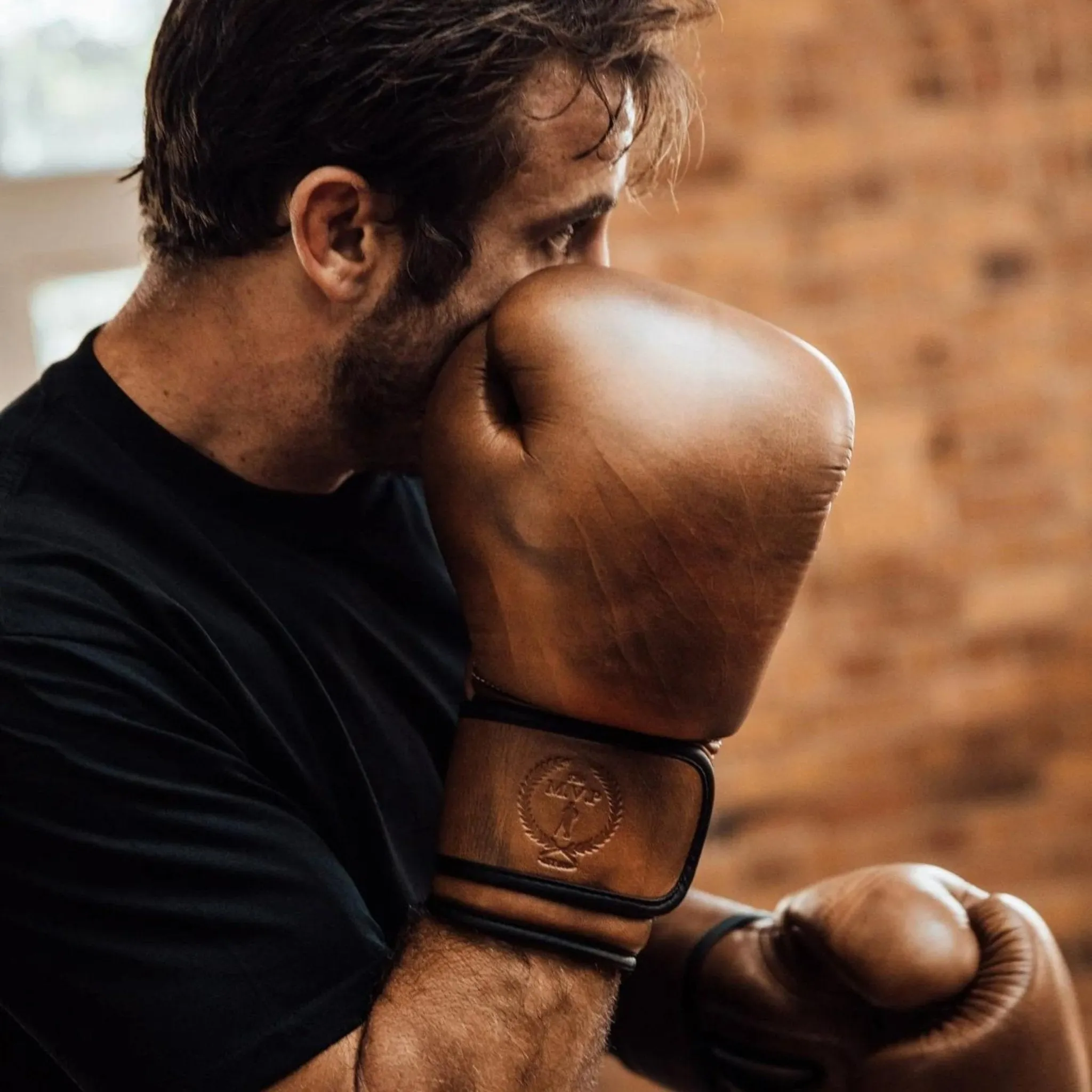 PRO Heritage Brown Leather Boxing Gloves (Strap Up)