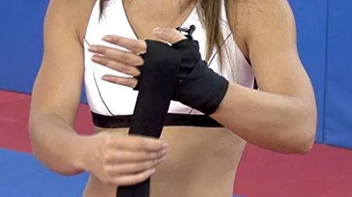 PROSPO Boxing Mexican Stretch/Handwraps/Spandex Bands/Hand Bandage/Protectors/Muay Thai/MMA/Kick Boxing/Cross Fit/Aerobics/Punch Bag Training/Speed Ball Training/ 180" - (Pack of 1 Pair)