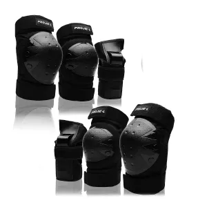 Protective Gear Set for Adult/Youth Knee Pads Elbow Pads Wrist Guards for Skateboarding Cycling Bike BMX Bicycle Scootering 6Pcs