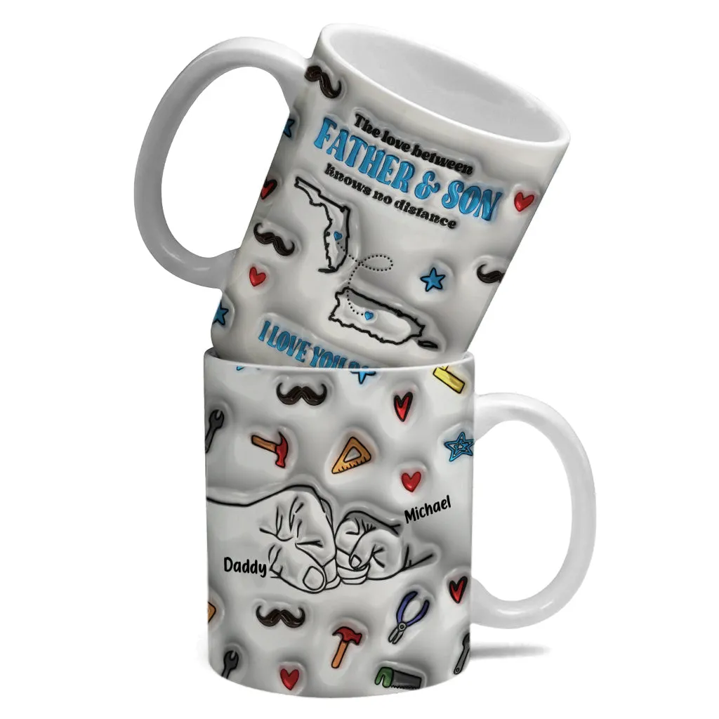 Puerto Rico Florida The Love Between Father And Son Knows No Distance Customized Coffee Mug