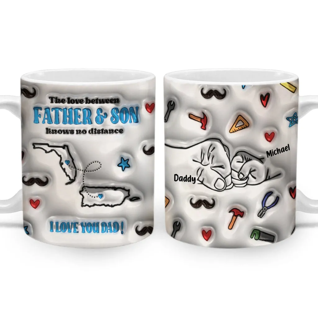 Puerto Rico Florida The Love Between Father And Son Knows No Distance Customized Coffee Mug