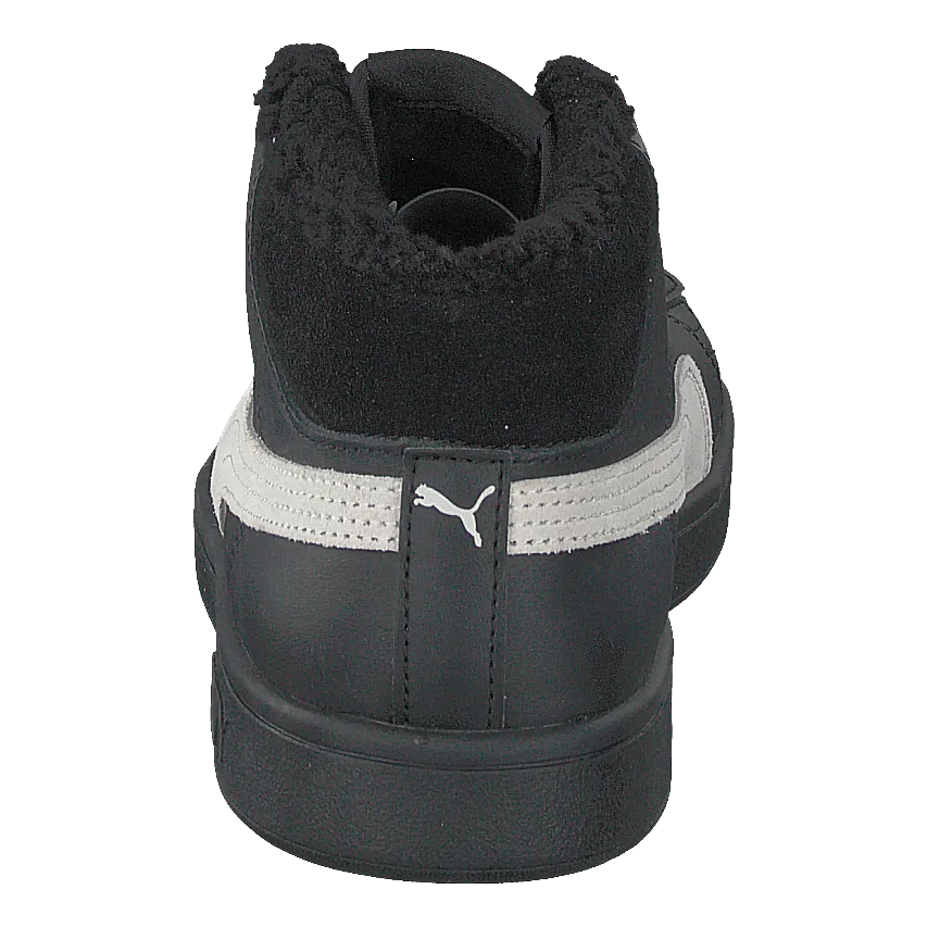 Puma Smash V2 Mid L Fur Jr Puma Black-whisper White