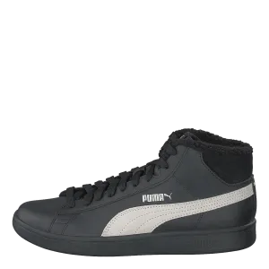 Puma Smash V2 Mid L Fur Jr Puma Black-whisper White