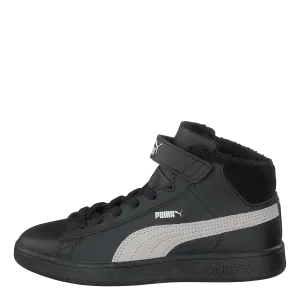 Puma Smash V2 Mid L Fur Ps Puma Black-whisper White