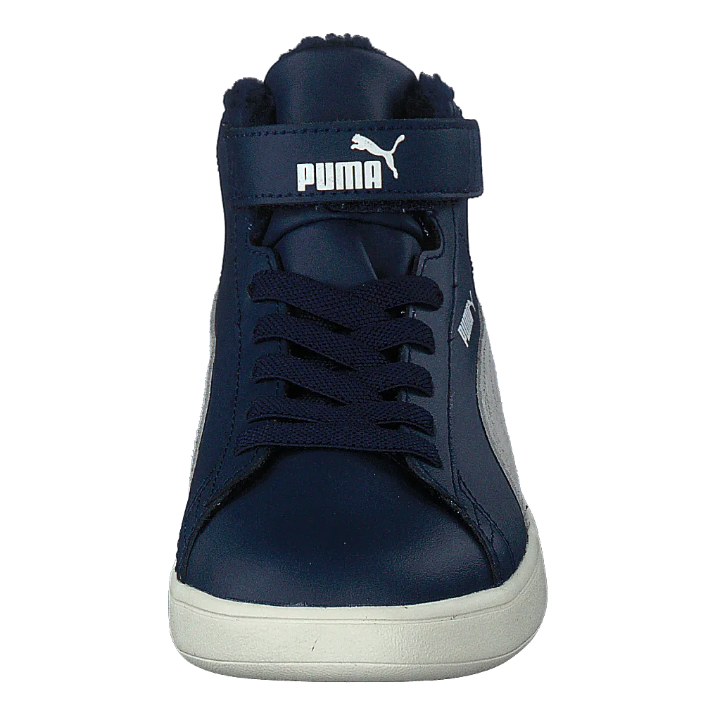 Puma Smash V2 Mid L Fur V Ps Peacoat-Gray Violet