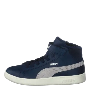 Puma Smash V2 Mid L Fur V Ps Peacoat-Gray Violet