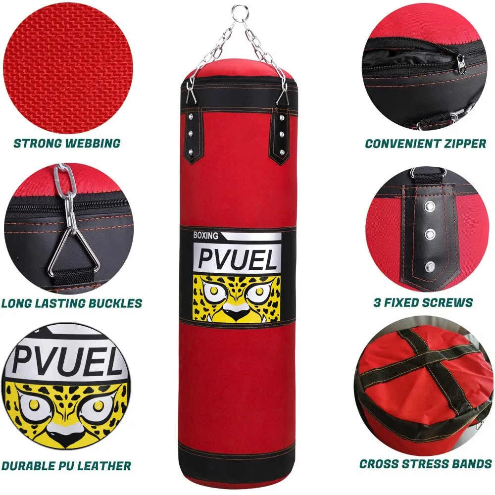Punching Bag with 2 Boxing Gloves Fitness Workout Sandbags Boxing Set