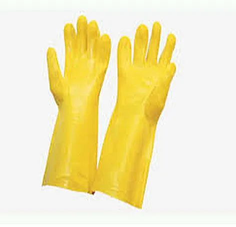 PVC Supported with cotton lining handgloves