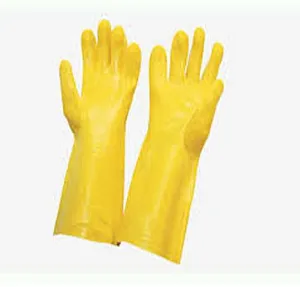 PVC Supported with cotton lining handgloves
