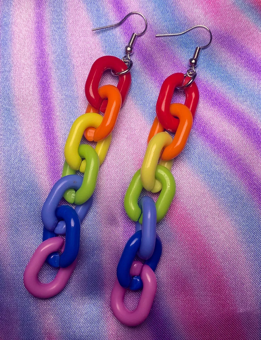 RAINBOW LINK EARRINGS