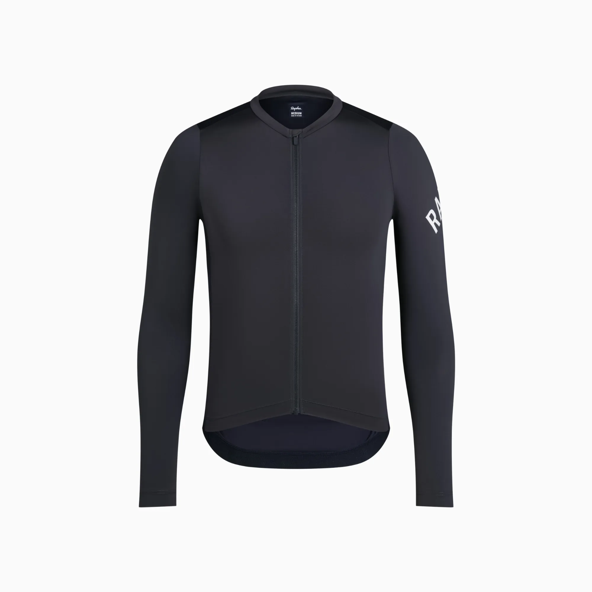 Rapha Pro Team Long Sleeve Lightweight Jersey - Dark Grey / Black