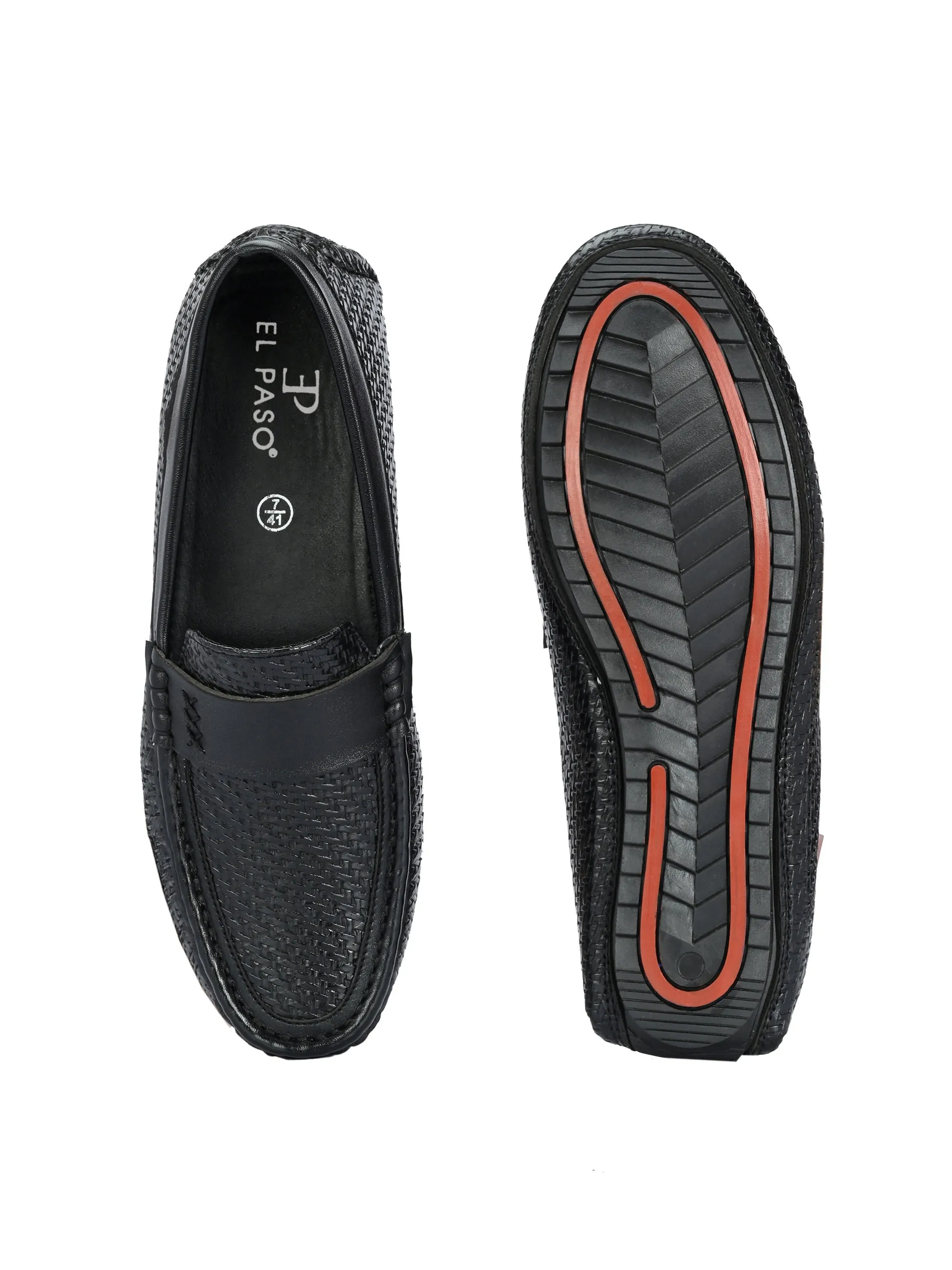 Raven Elegance Texture Slip-On