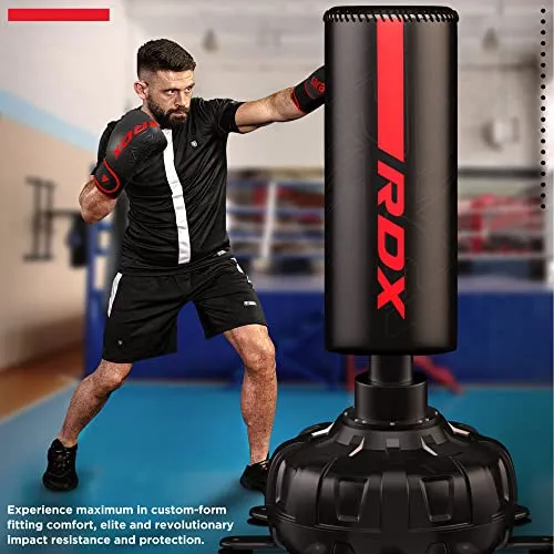 RDX Boxing Gloves Sparring and Muay Thai Maya Hide Leather, Kara Patent Pending Training Mitt for Kickboxing, Punching Bag, Focus Pads, MMA, Thai Pad, Double End Ball Punching Fight Gloves