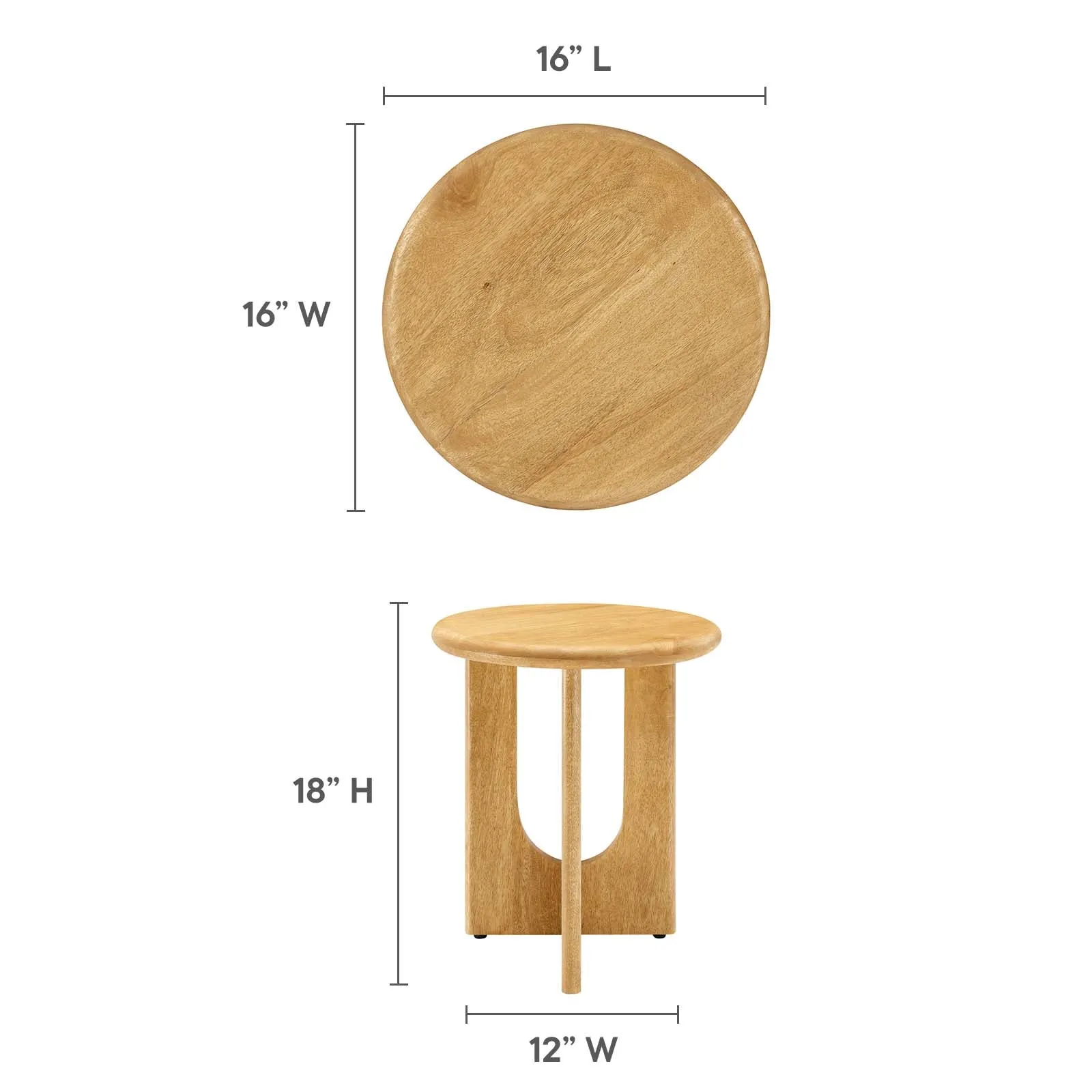 RIVIAN ROUND SIDE TABLE