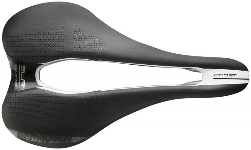ROADBIKE SADDLE SELLE ITALIA SLR BOOST ENDURANCE TI 316 SUPERFLOW BLACK LARGE