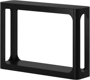 Rounded Edge Console Table in Black (46")