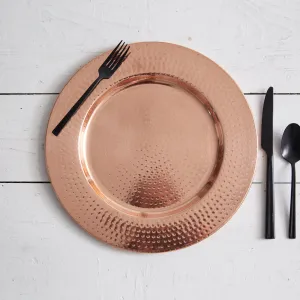 Rustic Copper Charger Plate for Your Farmhouse Table