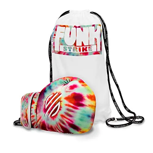 Sanabul Funk Strike Tie Dye Gel Boxing Kickboxing Training Gloves (Classic Swirl, 16 oz)