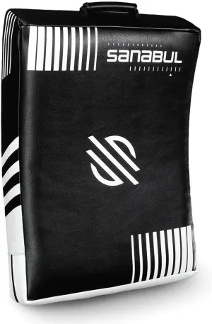 Sanabul Lab Series Striking Shield Black/White Standard Size For Punch Kicks - open_box