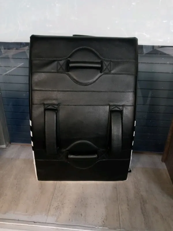 Sanabul Lab Series Striking Shield Black/White Standard Size For Punch Kicks - open_box