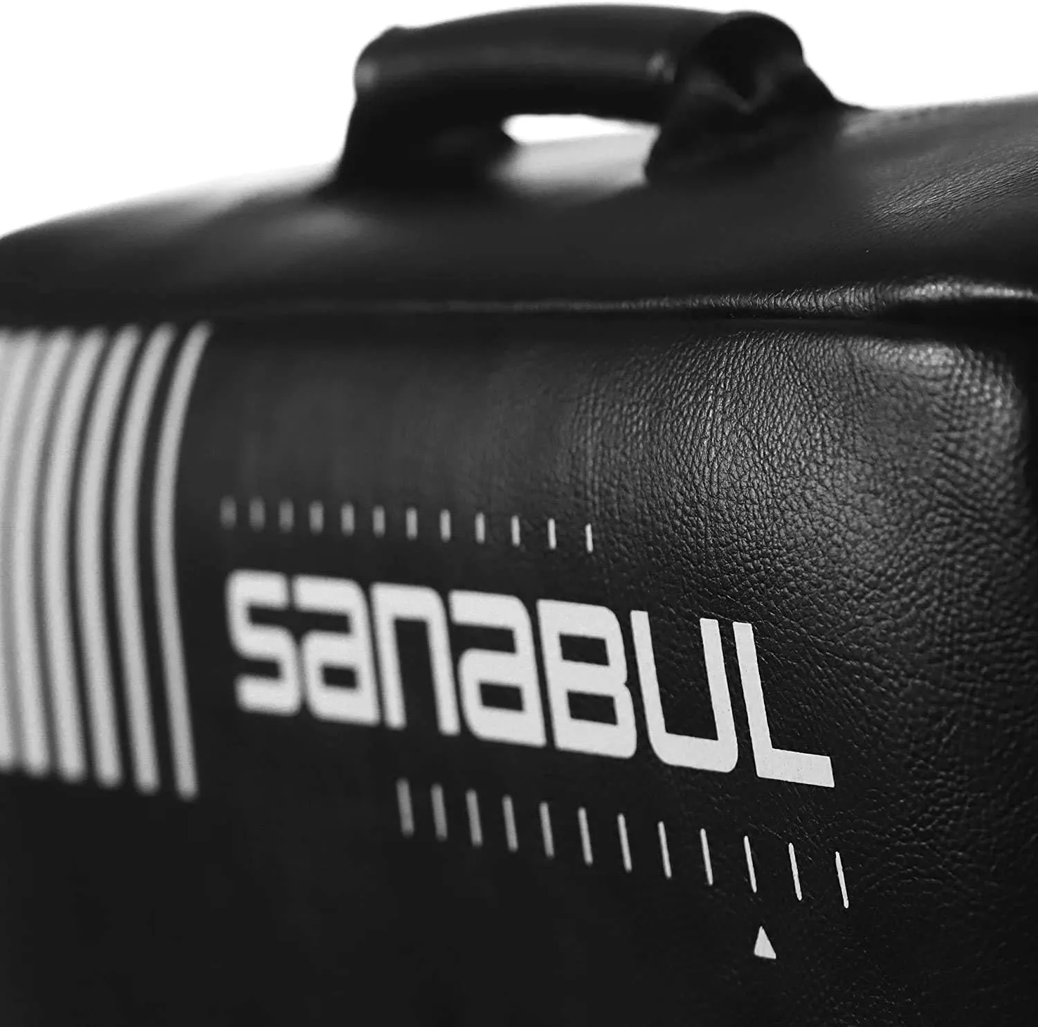 Sanabul Lab Series Striking Shield Black/White Standard Size For Punch Kicks - open_box